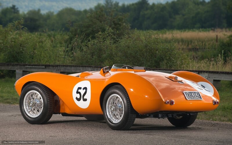 Orange vintage race car