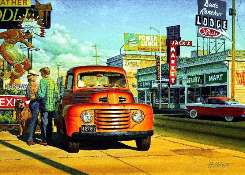 Orange Vintage Truck — Nostalgic