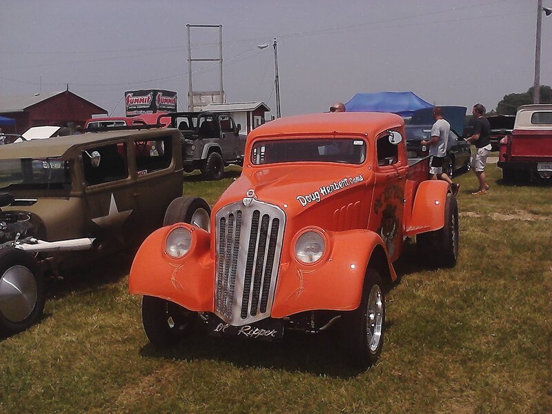 Orange Vintage Truck
