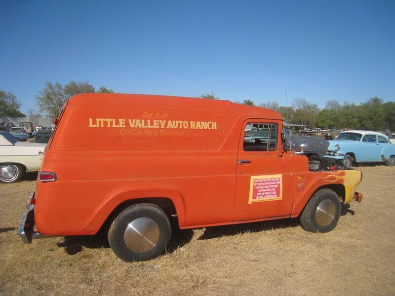 Orange Vintage Van