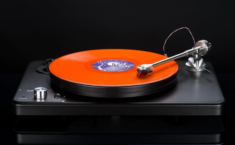 Orange Vinyl Record Player
