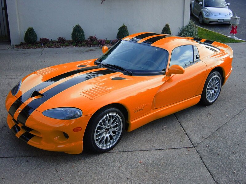 Orange Viper sports car