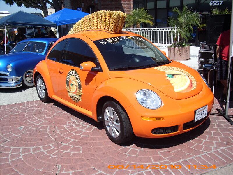 Orange Volkswagen Beetle