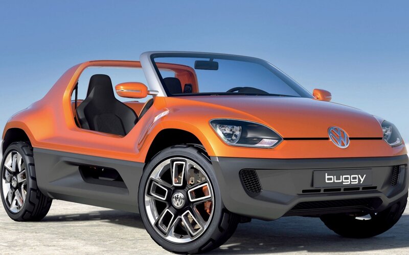 Orange Volkswagen Buggy — Bright