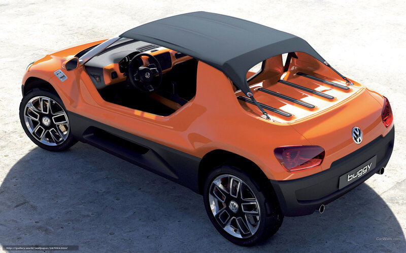 Orange Volkswagen Buggy — Modern