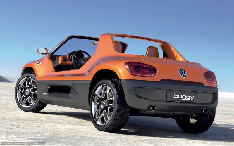 Orange Volkswagen Buggy — Open