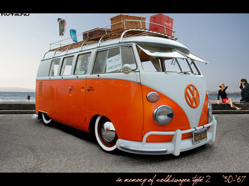 Orange Volkswagen Bus — Serene