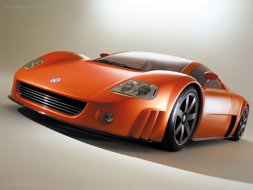 Orange Volkswagen Concept Car