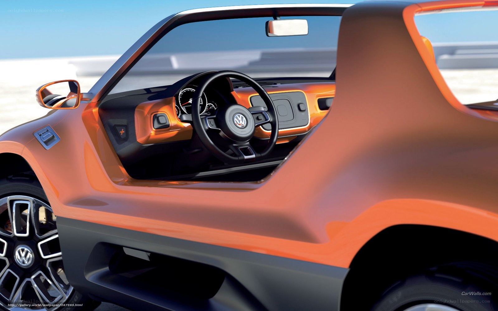 Orange Volkswagen Concept Car