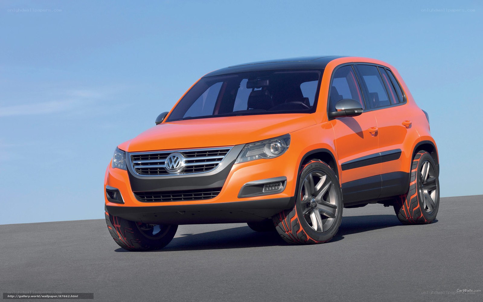 Orange Volkswagen SUV