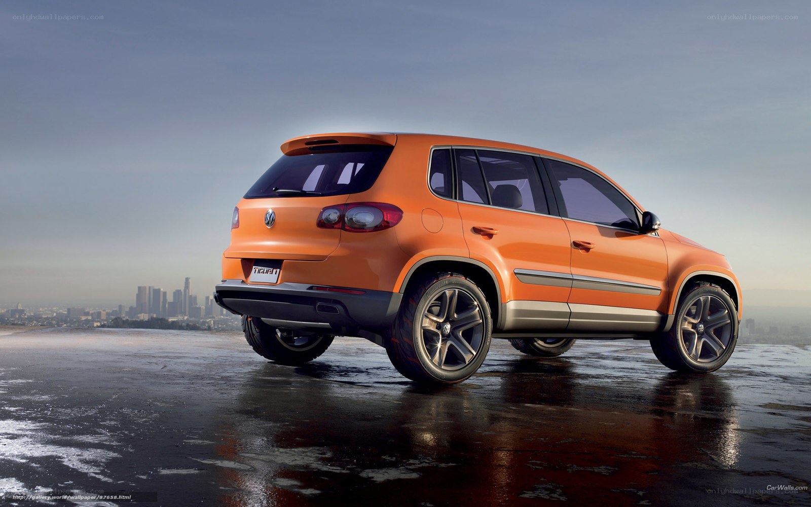 Orange Volkswagen Tiguan Concept