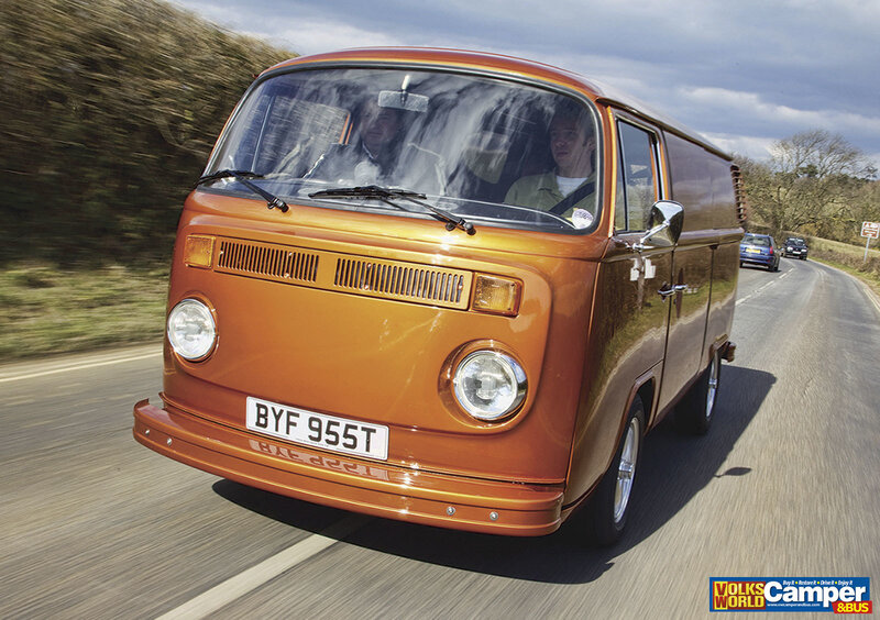 Orange Volkswagen Van