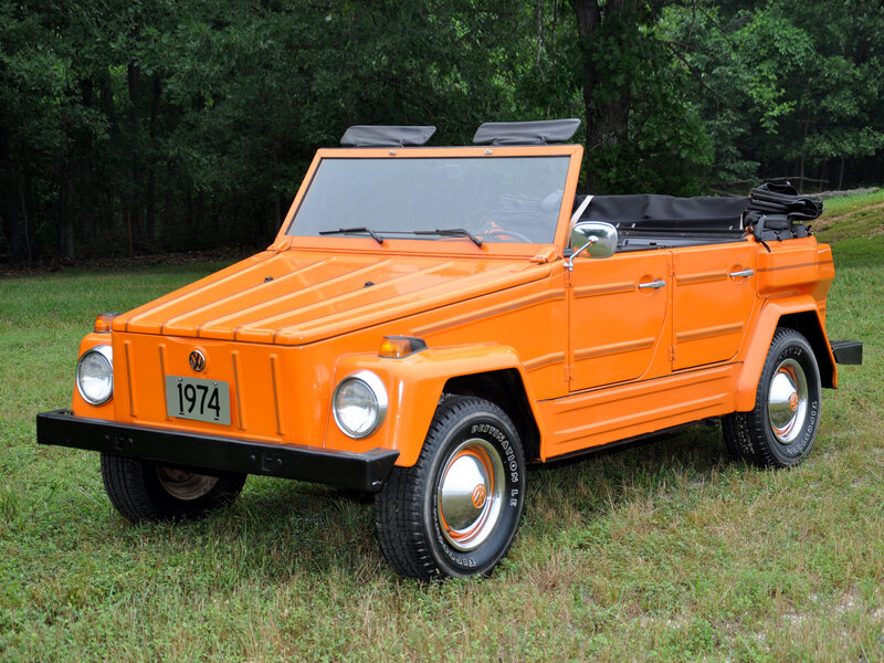 Orange Volkswagen Vehicle