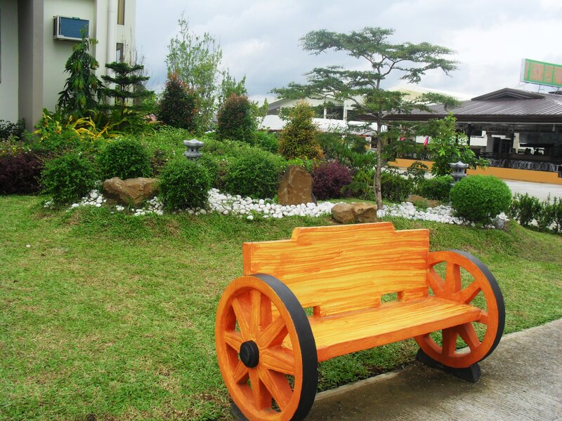 Orange Wagon Bench
