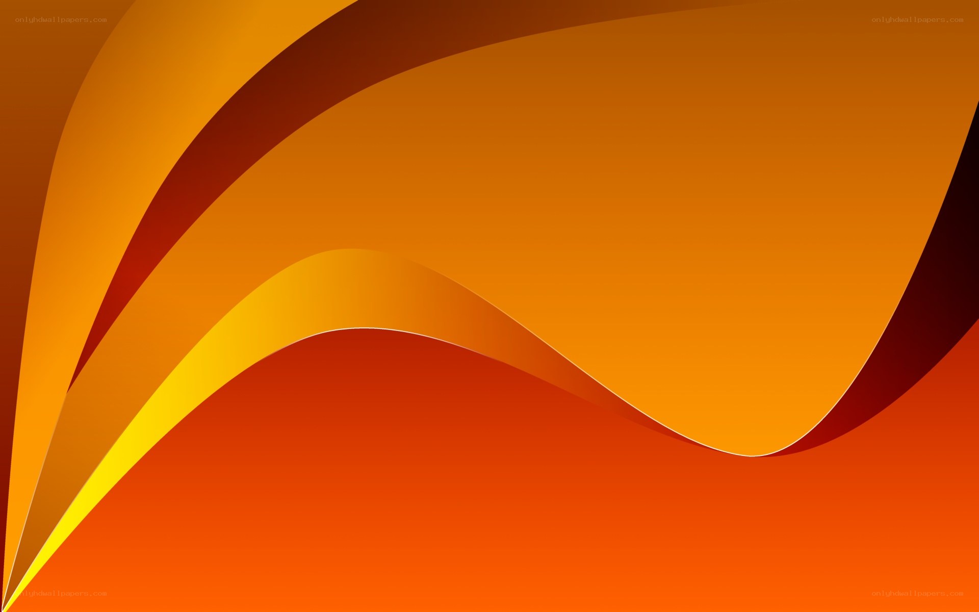 orange wave abstract design