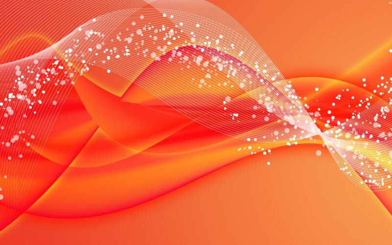 orange wave abstract design