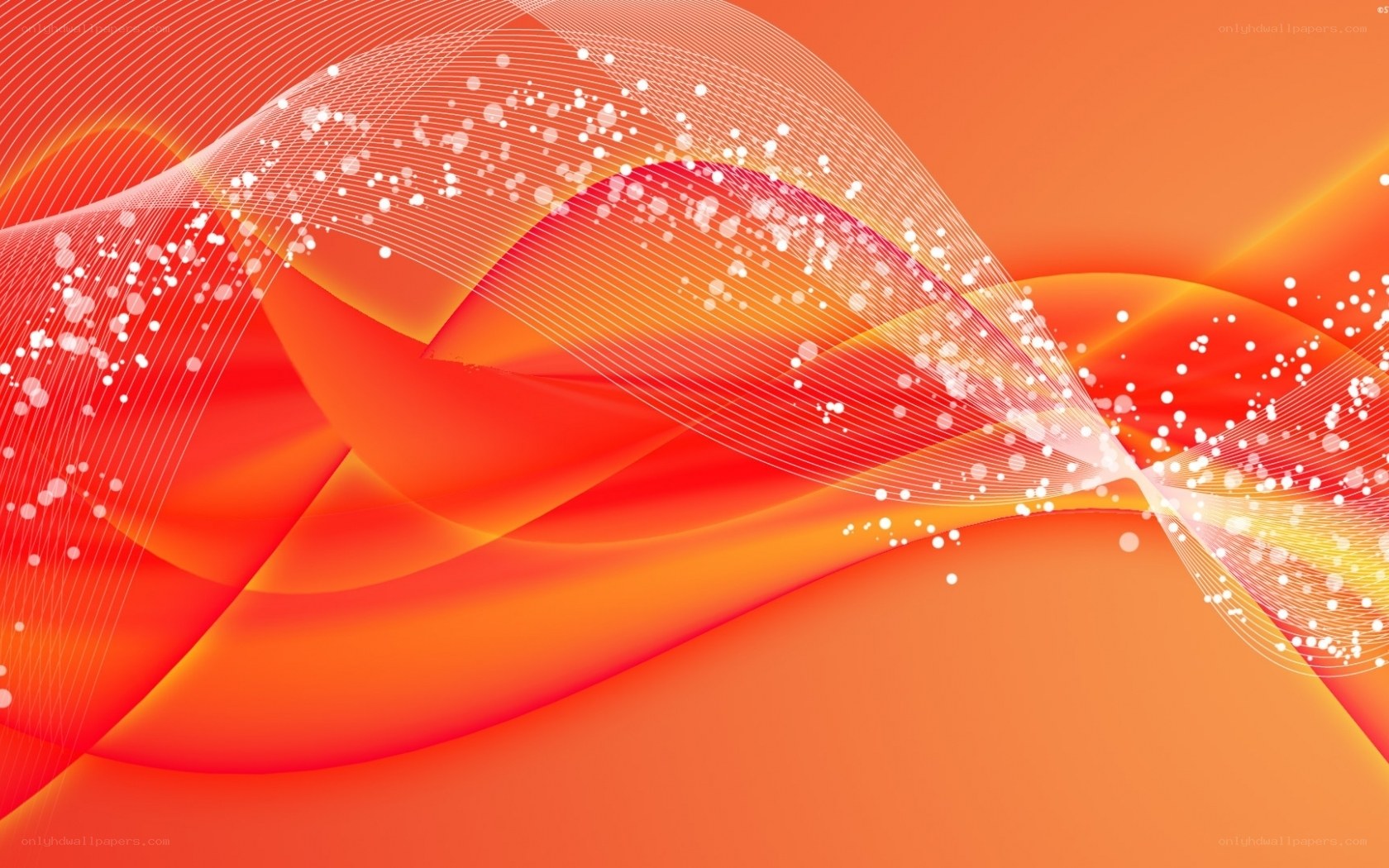 orange wave abstract design