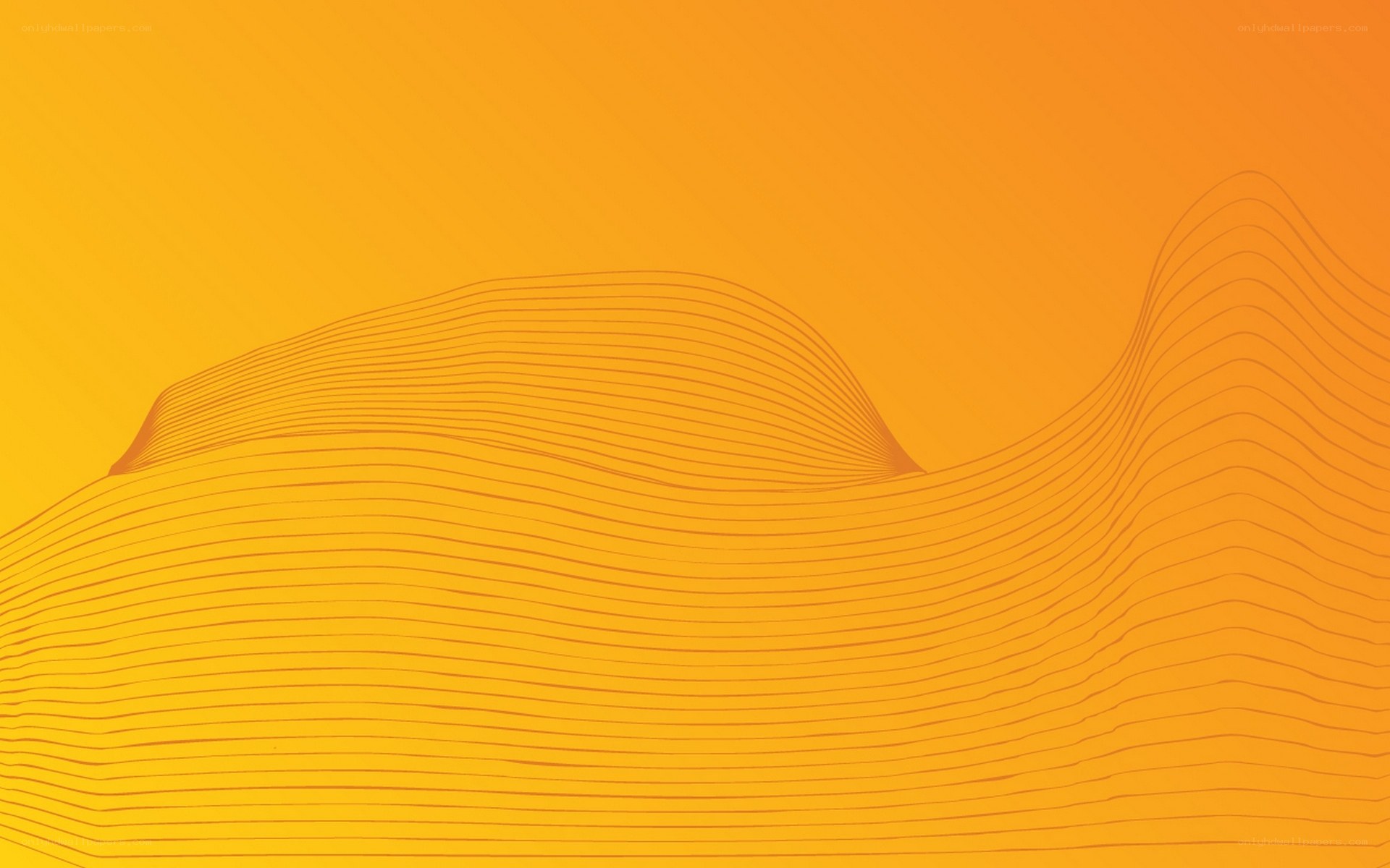orange wave lines