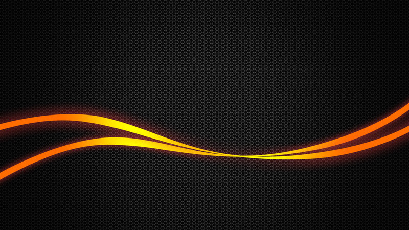 orange wave on black mesh