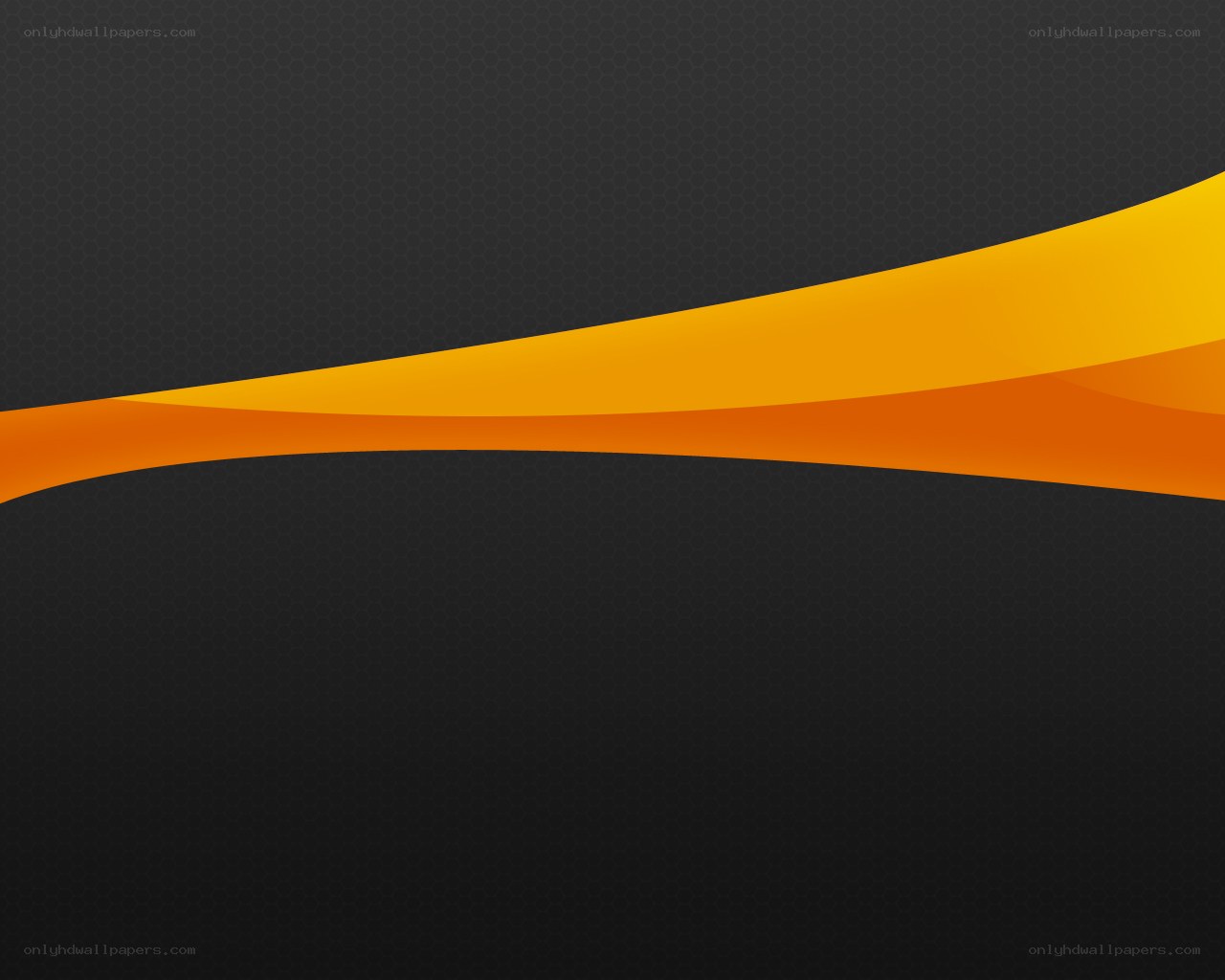 orange wave on dark background
