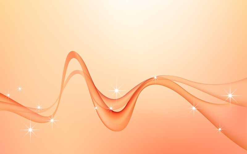Orange Wave with Sparkles — Calm