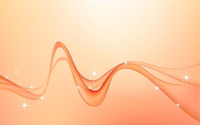 Orange Wave with Sparkles — Serene