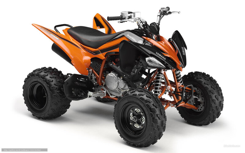 Orange Yamaha Atv
