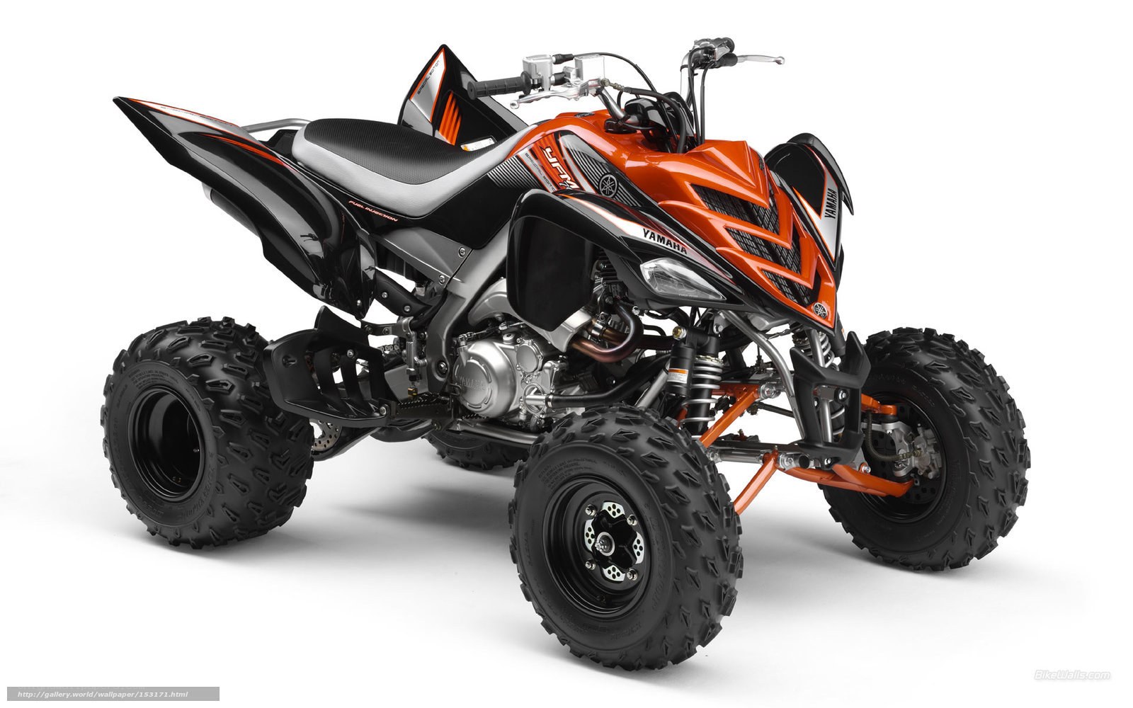 Orange Yamaha YFM 450 ATV