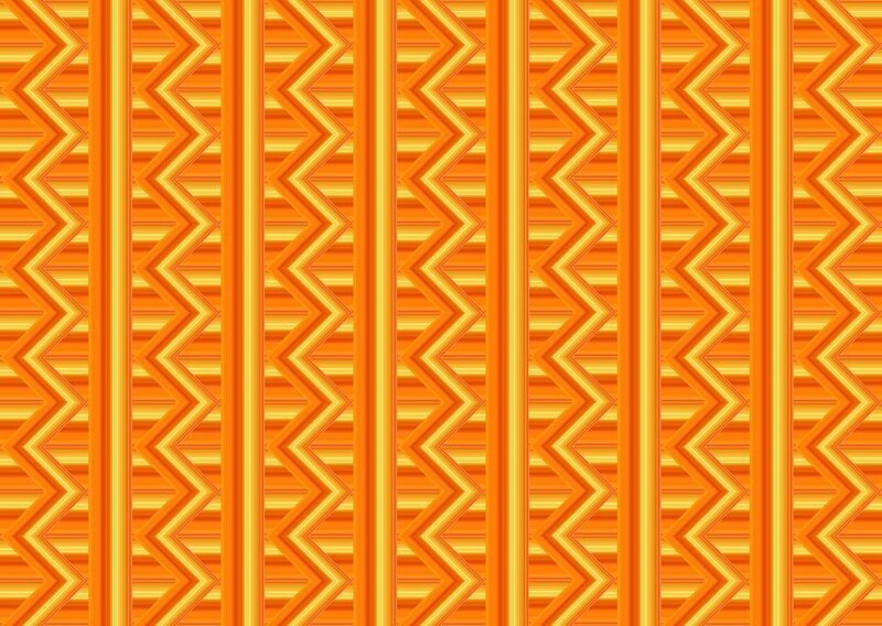 Orange Zigzag Pattern
