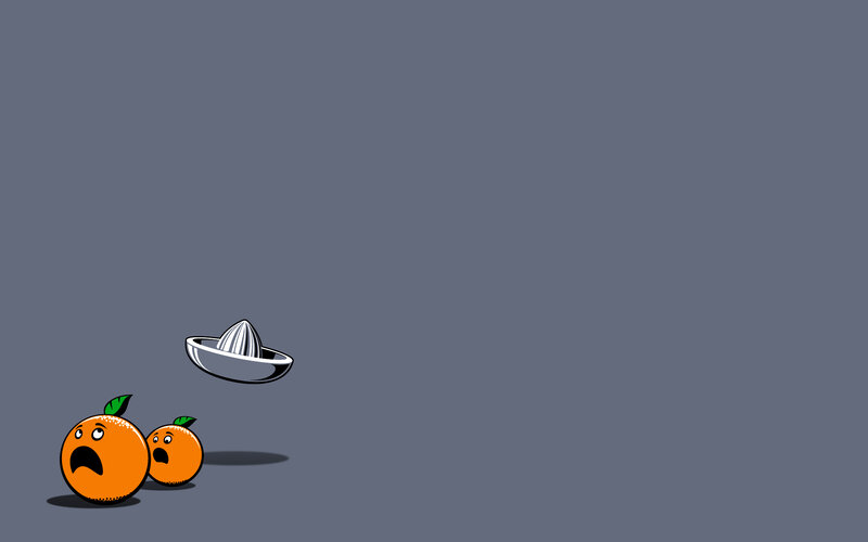 Oranges and juicer
