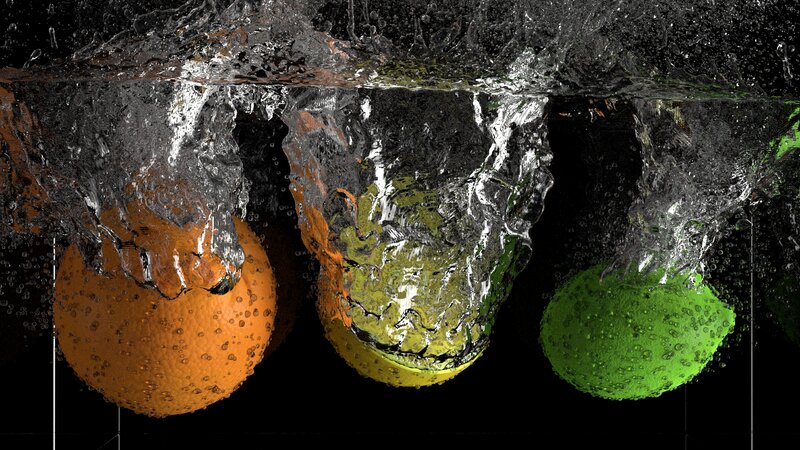 Oranges and Limes in Water