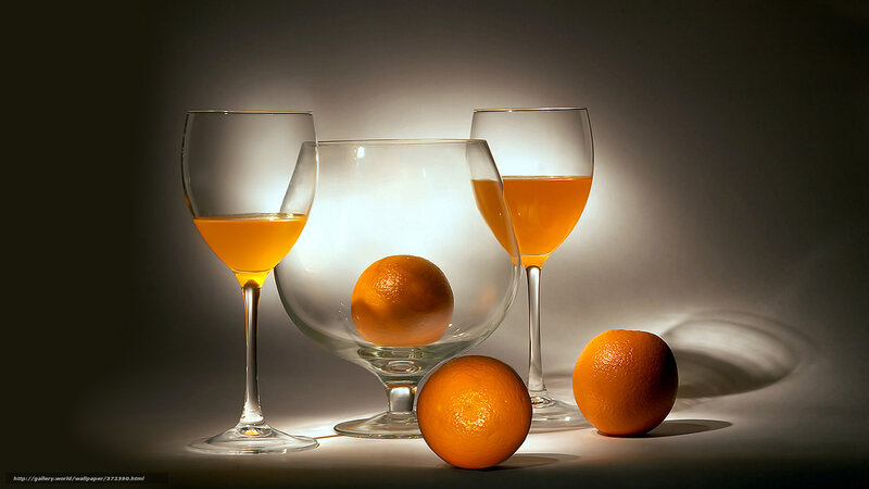 Oranges and Wine Glasses — Orange