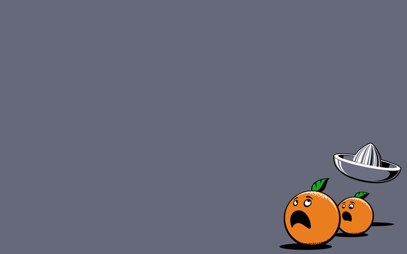 Oranges fear juicer