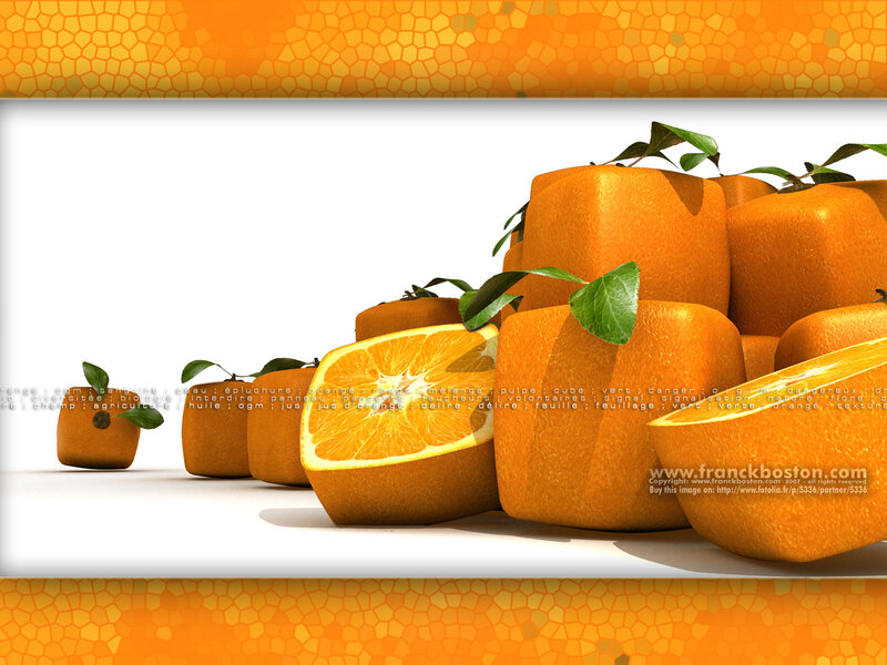 Oranges in a row