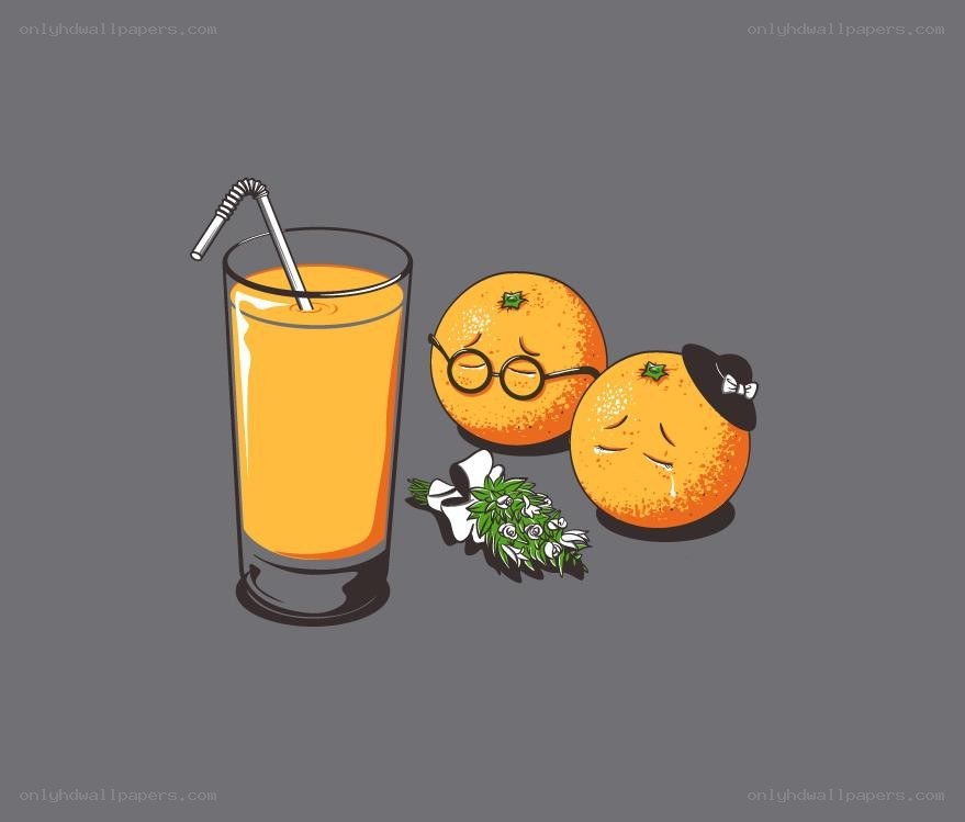 Oranges with juice and flowers