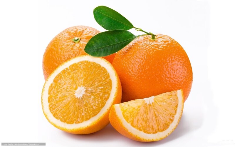 Oranges with Leaves — Orange