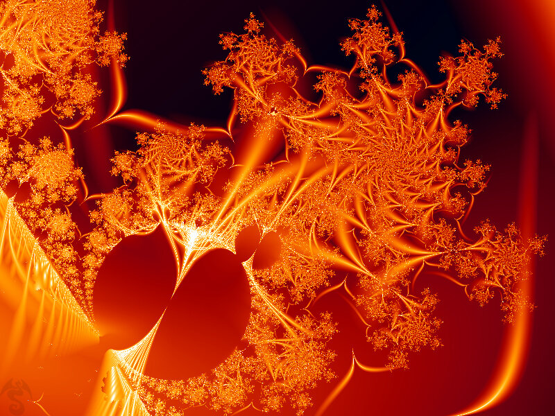 Orangish fractal pattern