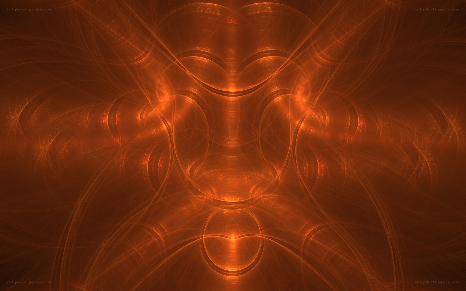 Orangish fractal pattern