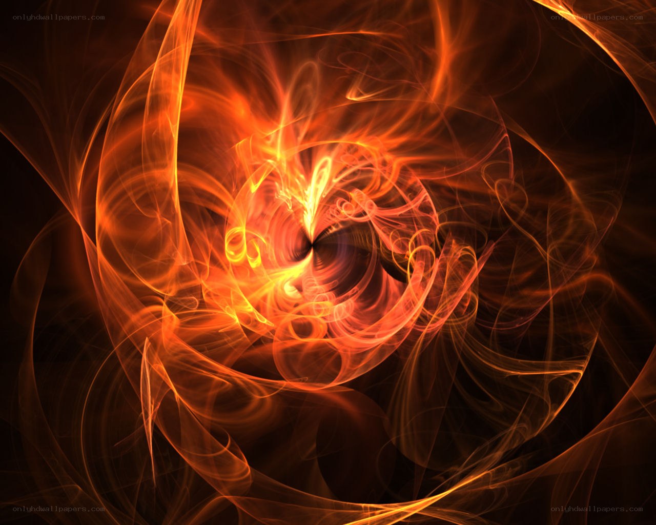 Orbital fire vortex