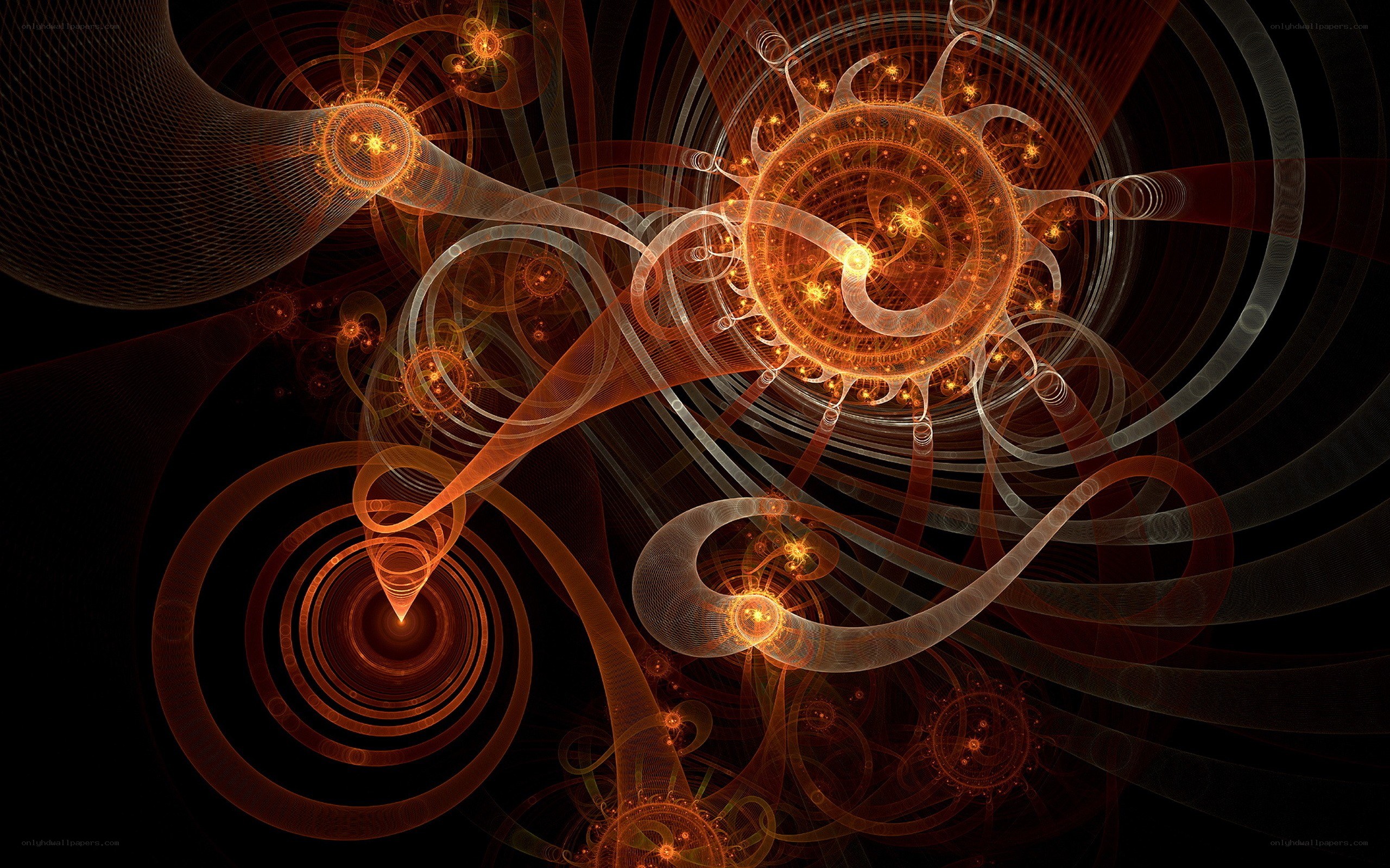 Orbital fractal energy patterns