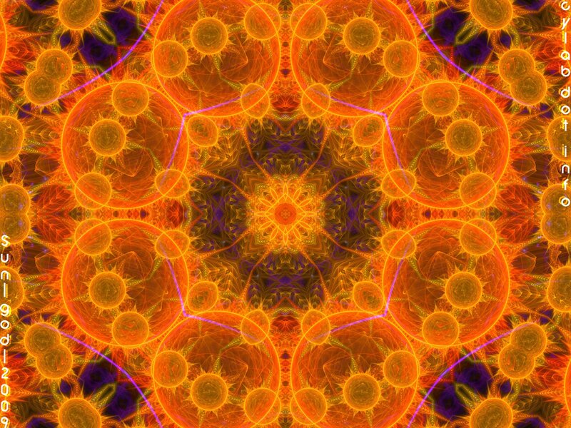 Orbital fractal mandala