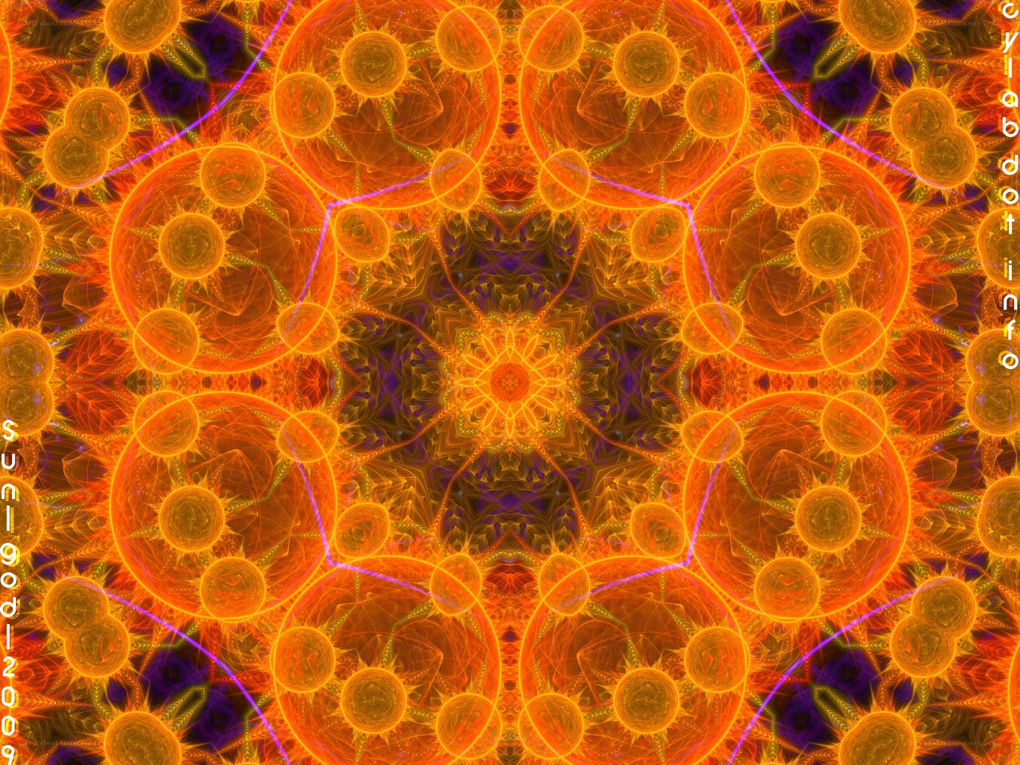 Orbital fractal mandala