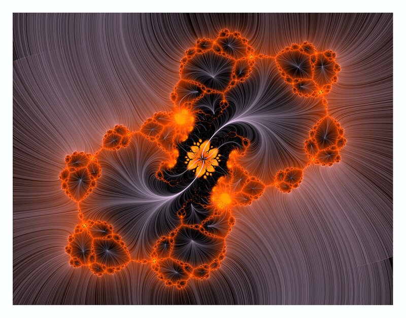 Orbital fractal pattern