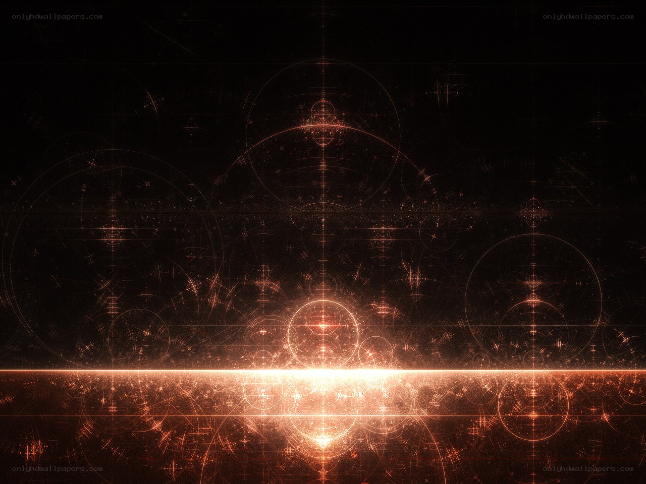 Orbital light fractal