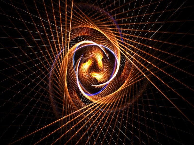 Orbital light spiral
