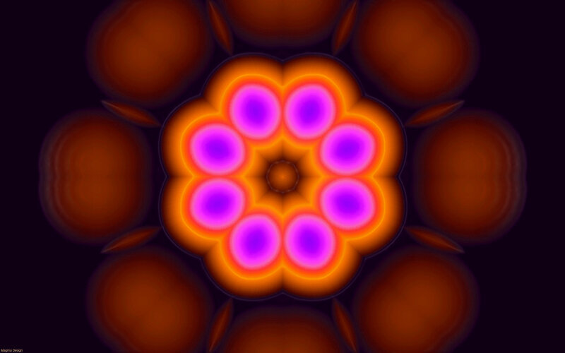 Orbital mandala pattern