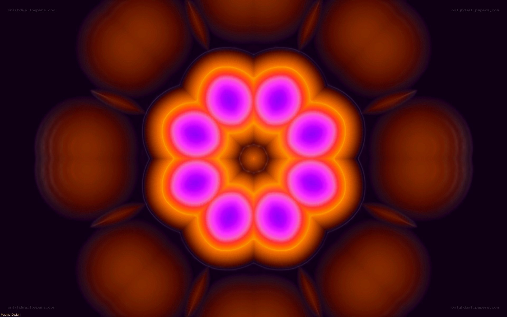 Orbital mandala pattern