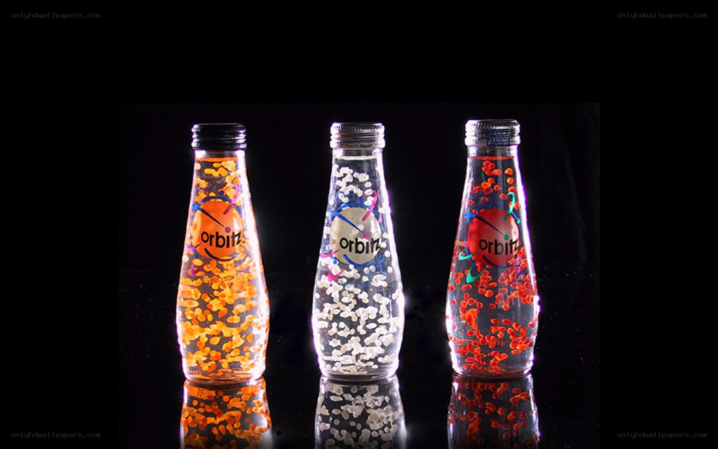 Orbitz beverage bottles