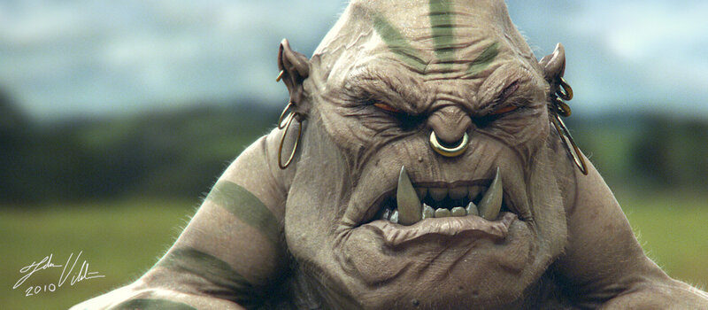 orc character close-up