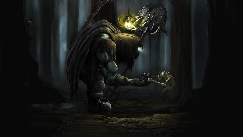 Orc Holding a Lantern